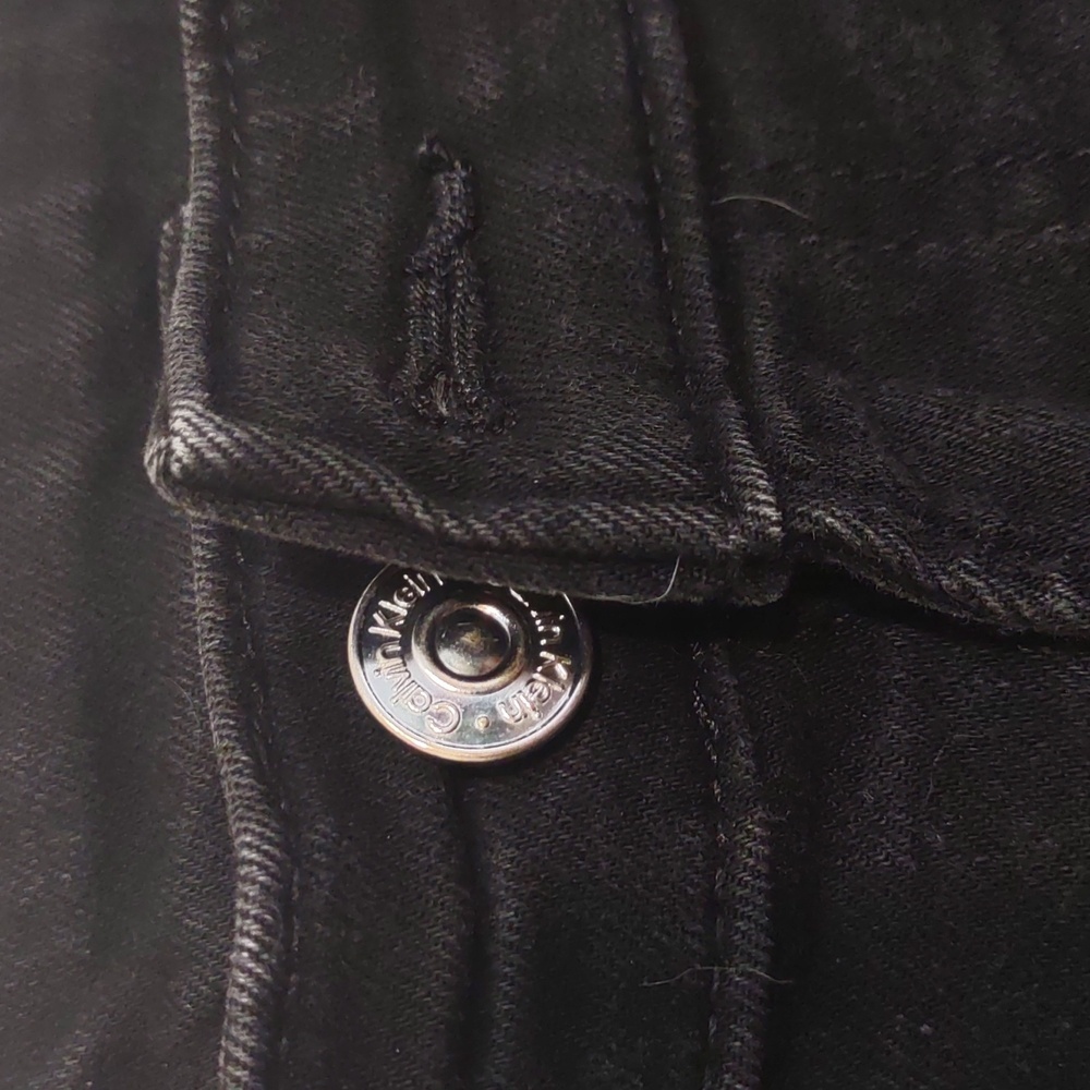 USED CALVIN KLEIN SKINNY 30W X 30L 70% COTTON 28% POLYESTER 2% ELASTANE BLACK - Picture 3 of 15